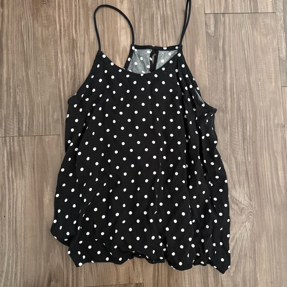 Polka Dot Spaghetti Strap Top